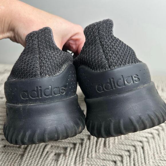 Adidas: Black Cloud Foam Sneakers - Picture 4 of 10